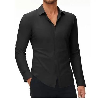 Men’s Slim Fit Stretch Dress Shirt – 16-Way Stretch, Wrinkle-Free