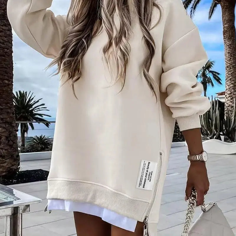 Womens Long Sleeve Pullover Sweatshirt