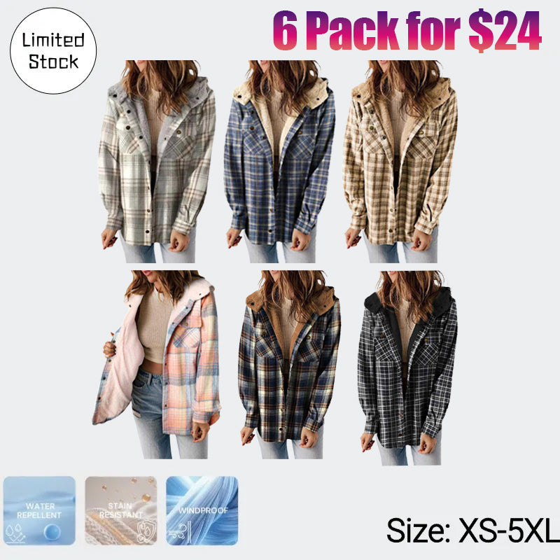 Women's plaid jacket
