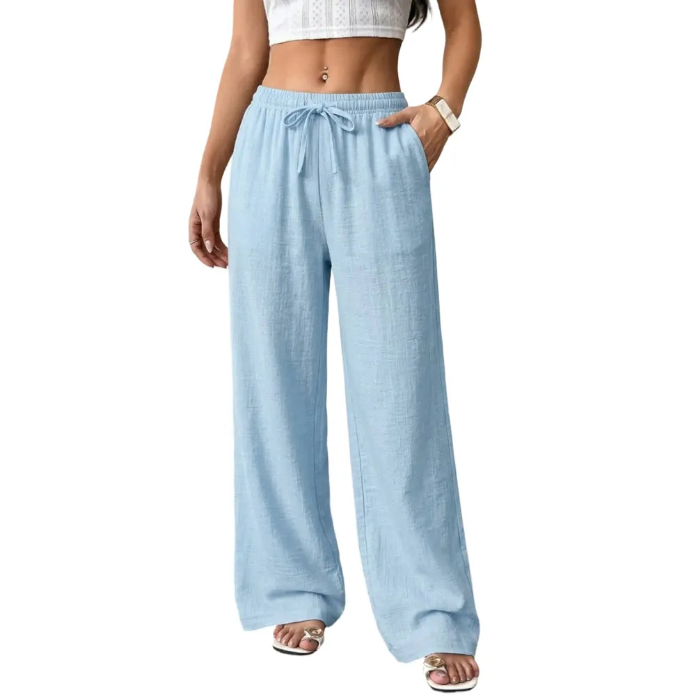 Casual waist-cinching pants
