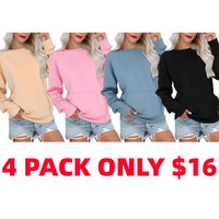4-Pack (Apricot+Sakura Pink+Denim Blue+Black)