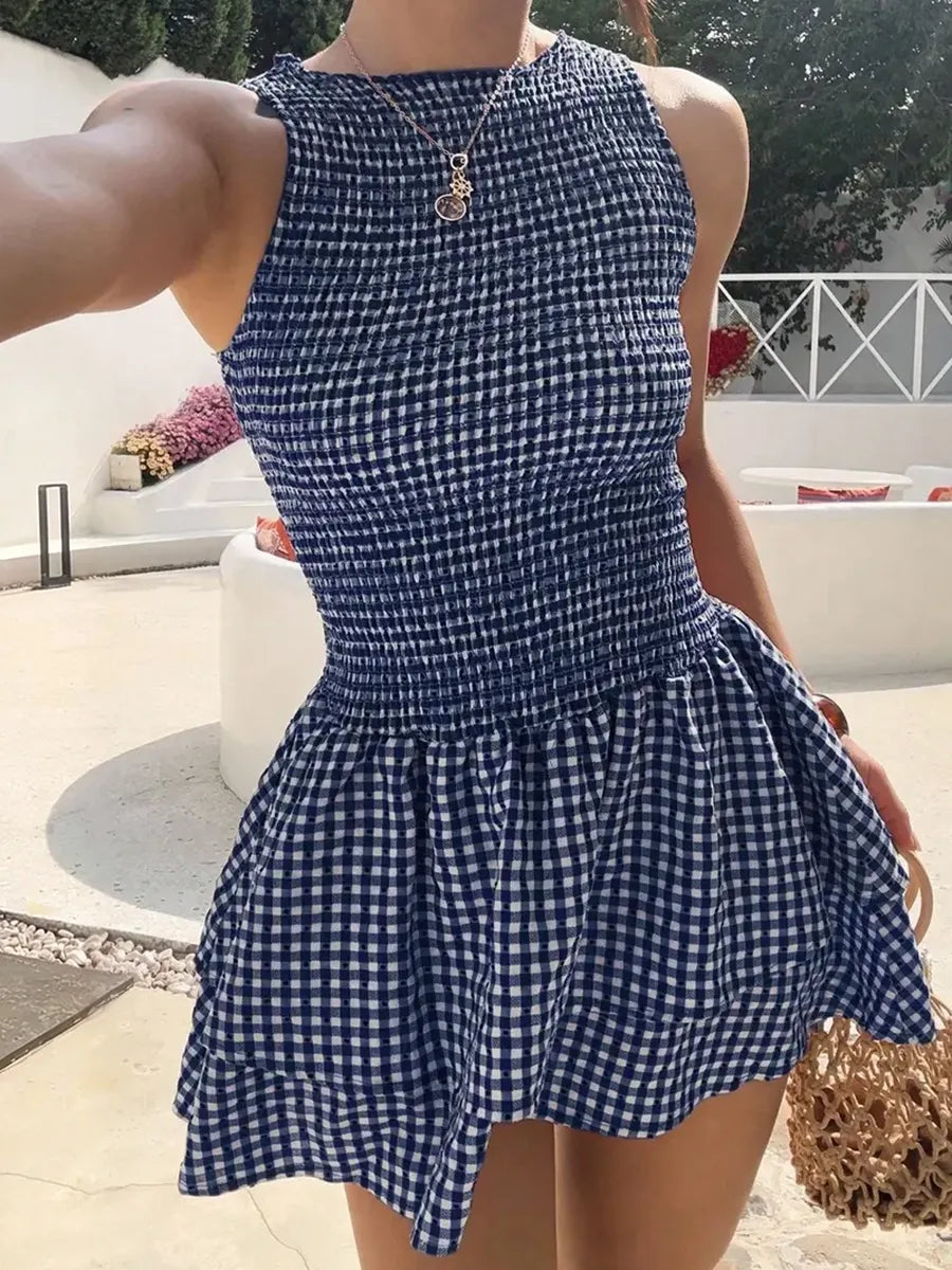 ⏰Hot Sale-Women'S Casual Fashion Sleeveless Short Dress🔥8-Pack - All Colors Included