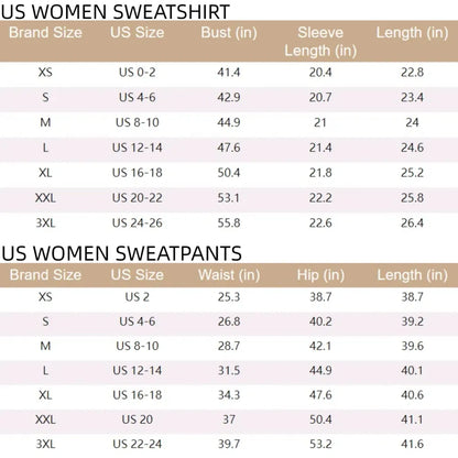 Women's 2-Piece Sweatsuits Set