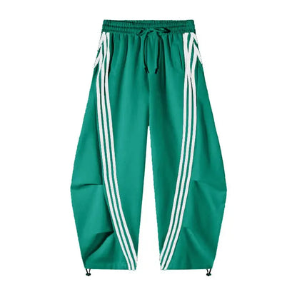 Flooo Loose Wide Leg Striped Track Pants