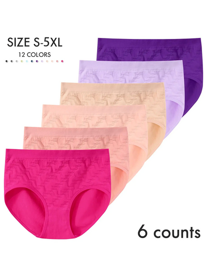 100% COTTON Women's Solid Color Panty, Breathable Comfortable Panty for Daily Wear