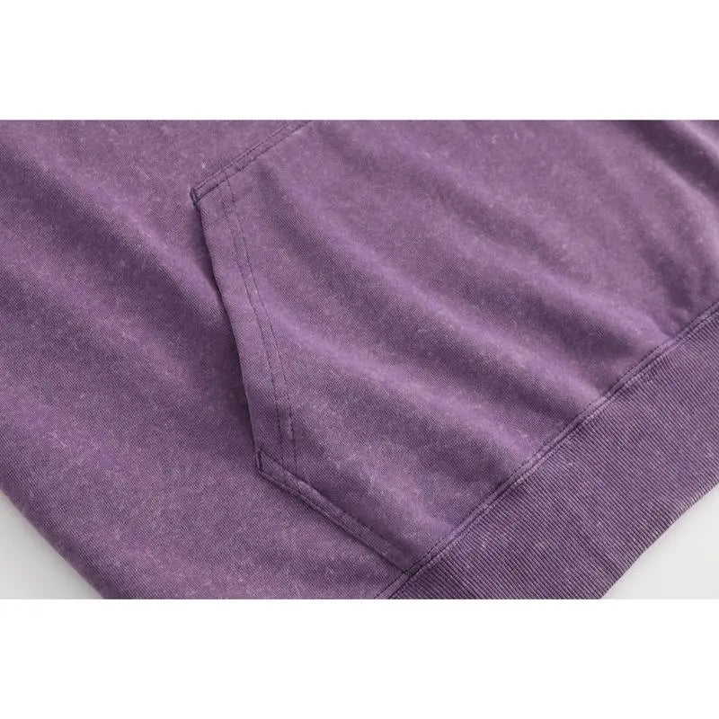 Women's Oversized Acid Wash Cotton Hoodie