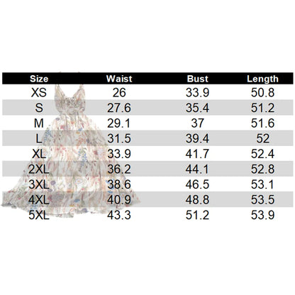 Women's Boho Floral Cami A-Line Summer Dress