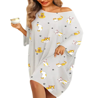 Women's Oversized Pajama Set - Oversized Pajamas