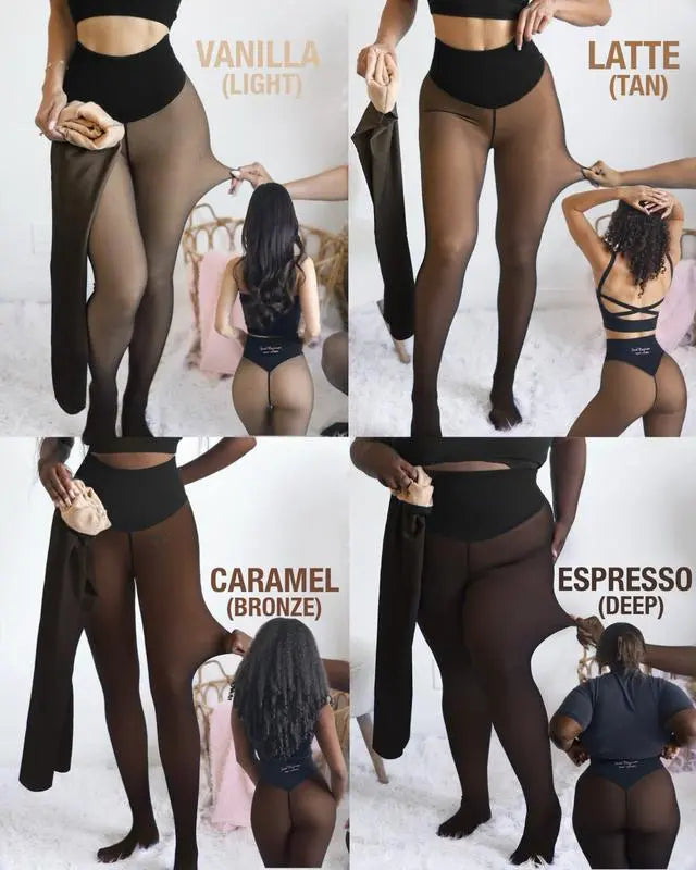 Magic Fleece Lined Leggings(NEW COMPRESSION BAND & ONE SEAM OPTION!)