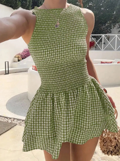⏰Hot Sale-Women'S Casual Fashion Sleeveless Short Dress🔥8-Pack - All Colors Included