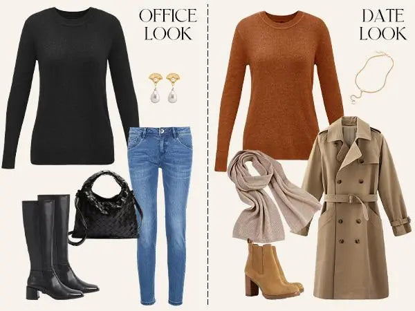 Women Fashion Wool Blend Sweater