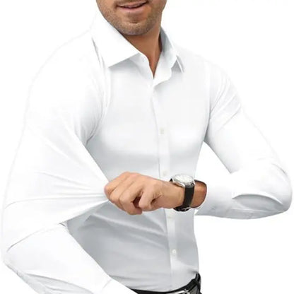 Men’s Slim Fit Stretch Dress Shirt – 16-Way Stretch, Wrinkle-Free