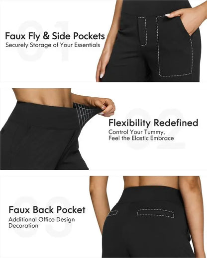 Women Loose High-Waist Business Casual Pants