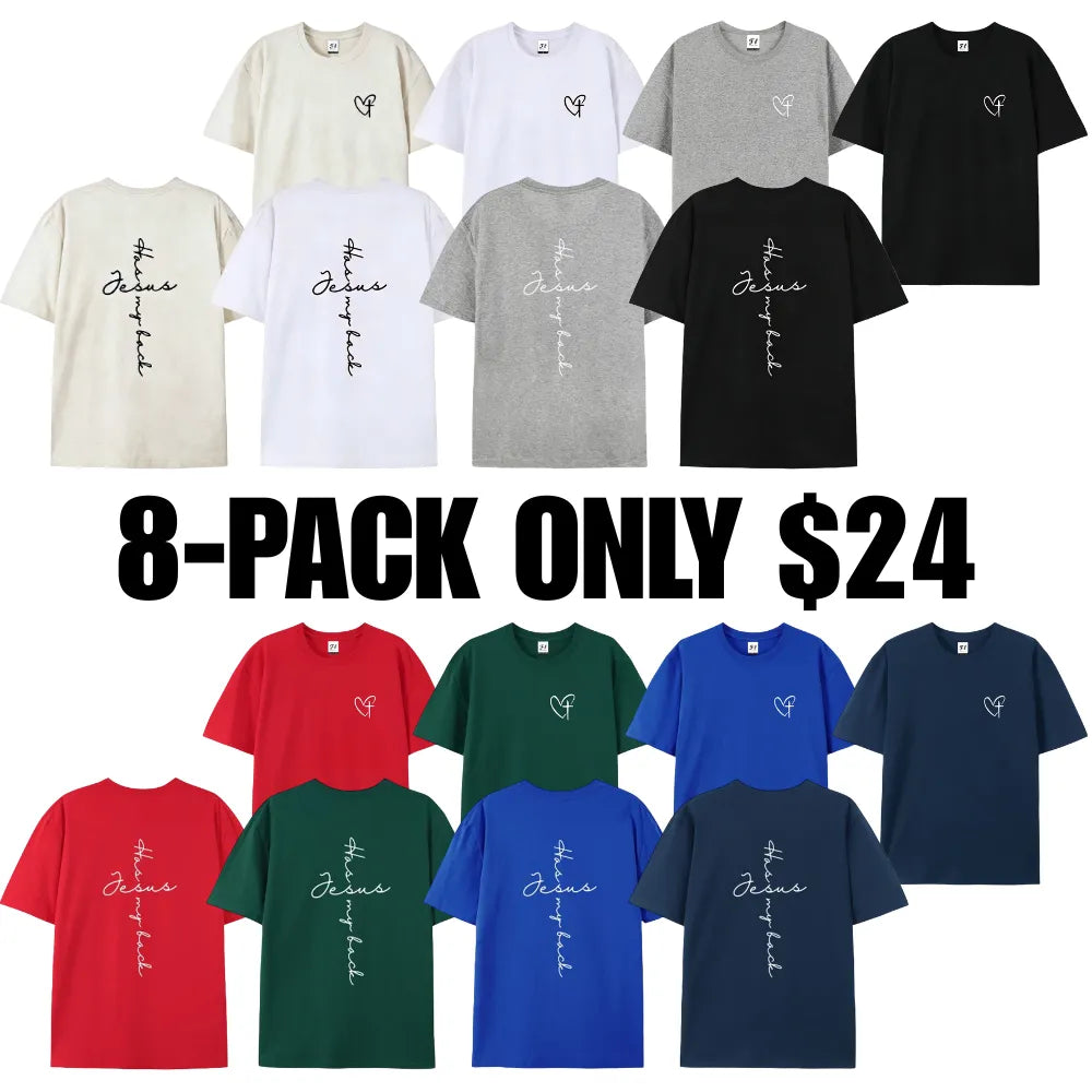 Jesus Has My Back Print T Shirt