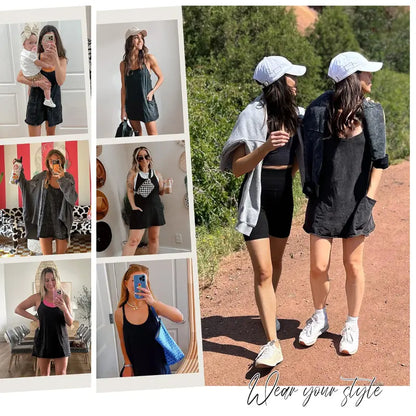 Special Sale❤️Womens Summer Sleeveless Mini Dress V Neck Spaghetti