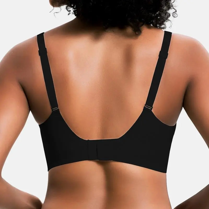 Womens Comfortable Wireless Bras Push Up Bralettes Seamless Tshirts Bras Deep V Everyday Bras