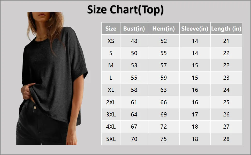 Women's Basic Tee Comfortable Soft Fit