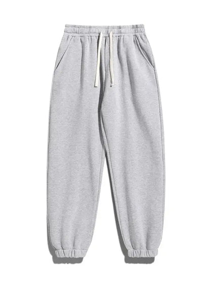 Men's Regular Fit Solid Drawstring Waist Sweatpants