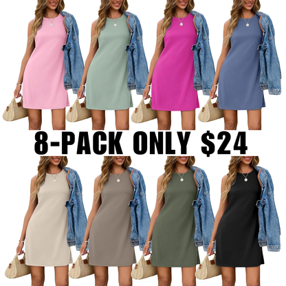 Fashion Summer Sundress Casual Tank Dress for Women