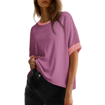 2026 New Women's Loose Fit Plus Size Basic T-Shirt