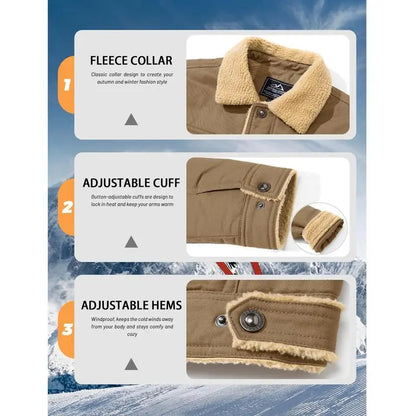 Men's Sherpa Lined Winter Trucker Jacket