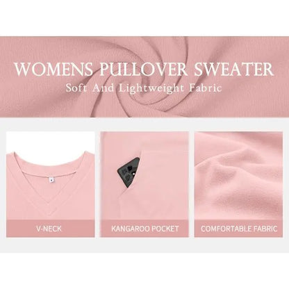 Women's Hoodless V-neck Sweatshirt