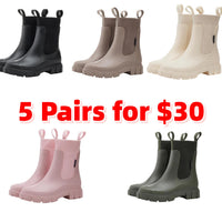5-Pairs (Black,Brown,White,Pink,Army Green)