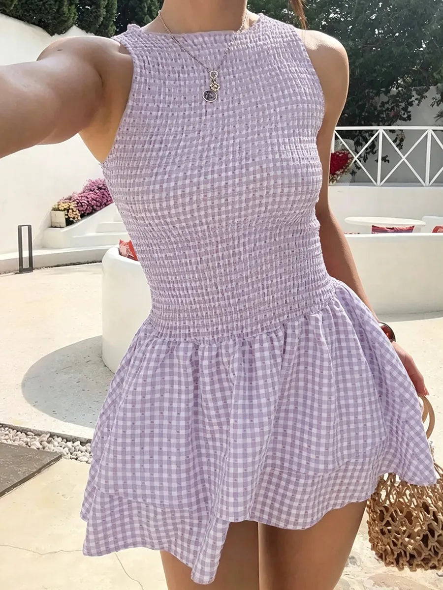 ⏰Hot Sale-Women'S Casual Fashion Sleeveless Short Dress🔥8-Pack - All Colors Included